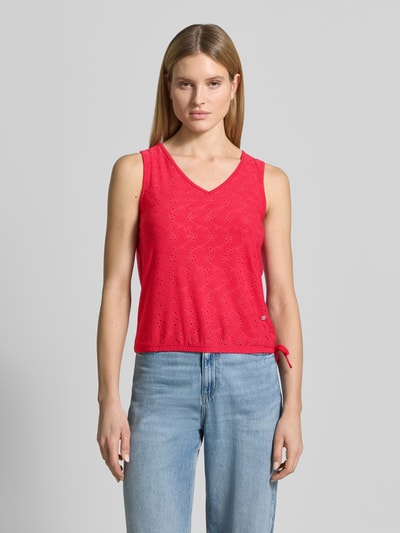 ZABAIONE Top mit Lochstickerei Modell 'Fa44bia' Pink 4