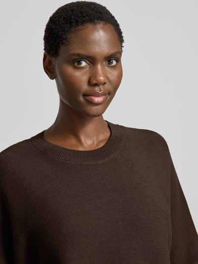 MSCH Copenhagen Relaxed Fit Pullover aus Viskose-Mix Modell 'Thamira' Mittelbraun 3