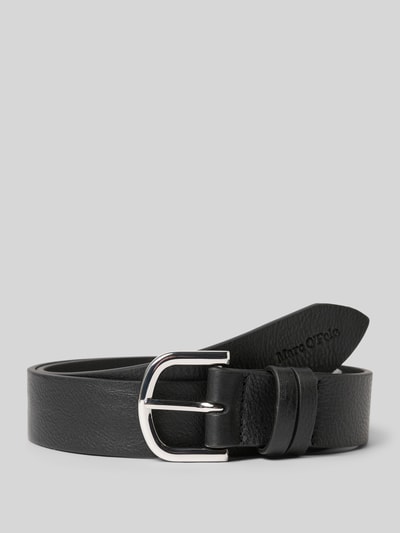 Marc O'Polo Pasek z naturalnej skóry bydlęcej Czarny 1