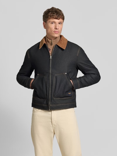 MCNEAL Jacke in Denim-Optik mit Eingrifftaschen Dunkelblau 4