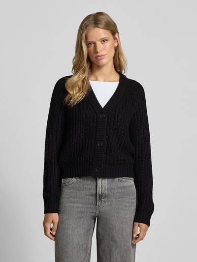 Noisy May Strickjacke mit V-Ausschnitt Modell 'CHARLIE' Black 4