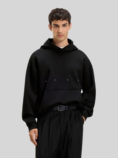 HUGO Oversized hoodie van puur katoen Zwart - 4