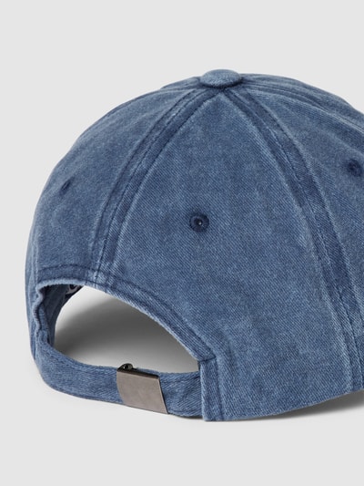 MC2 Saint Barth Basecap mit Motiv-Stitching Modell 'DAVIS' Blau 3