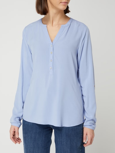 Montego Blouseshirt van viscose  IJsblauw - 4