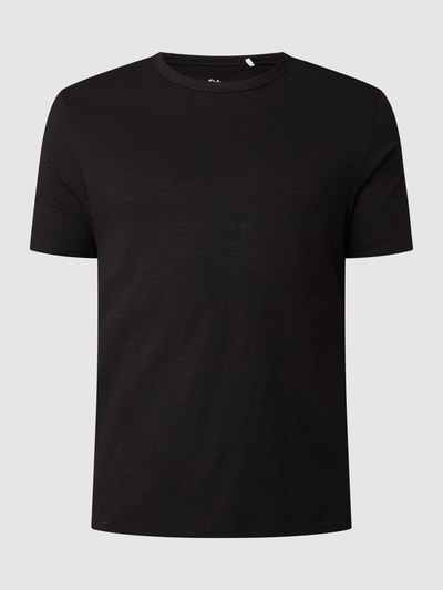 s.Oliver RED LABEL Regular Fit T-Shirt aus Slub Jersey Black 2