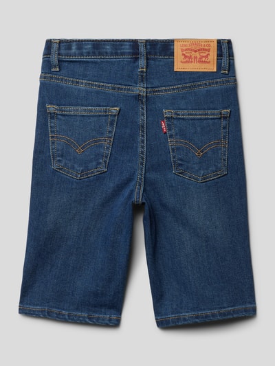 Levi’s® Kids Szorty jeansowe o kroju slim fit z naszywką z logo Niebieski 3