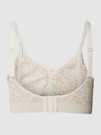 Mamalicious Umstands-BH mit Animal-Print Modell 'SHELBY' Weiss 3