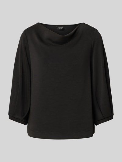 s.Oliver BLACK LABEL  Relaxed fit sweatshirt van modalmix Zwart - 2