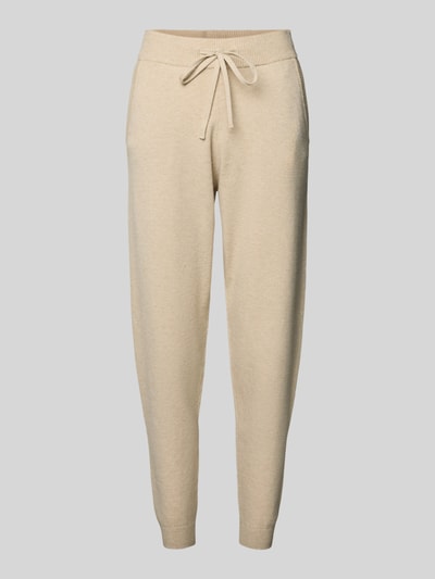 Christian Berg Woman Slim Fit Sweatpants aus Viskose-Mix Beige Melange 2