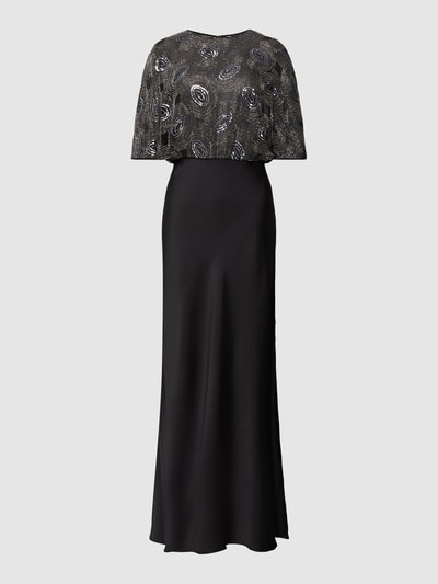 THE KOOPLES Długa sukienka z ozdobnymi aplikacjami Czarny 2