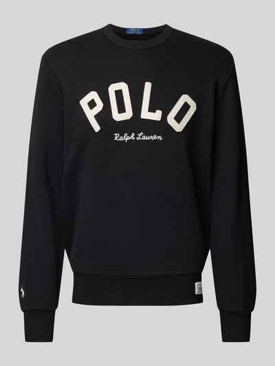 Polo Ralph Lauren Sweatshirt mit Label-Stitching Black 2