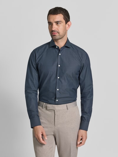 BOSS Regular Fit Businesshemd aus reiner Baumwolle Modell 'H-JOE-SP' Marine 4