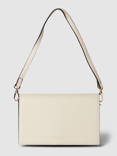 Seidenfelt Pochette in Leder-Optik Modell 'Birsta' Offwhite 1