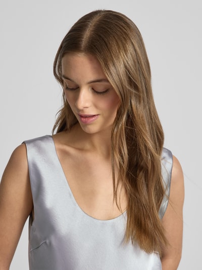 Samsøe Samsøe Regular Fit Blusentop mit Rundhalsausschnitt Modell 'SASUMMA' Hellgrau 3