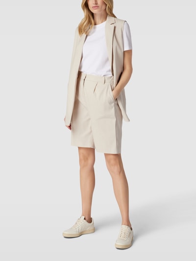 Christian Berg Woman Selection Chino-Shorts mit Bundfalten Sand Melange 1