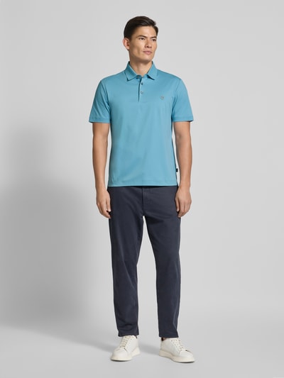 BOSS Regular Fit Poloshirt aus reiner Baumwolle Aqua 1