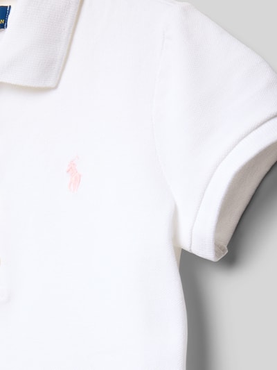 Polo Ralph Lauren Teens Regular fit poloshirt met labelstitching Wit - 2
