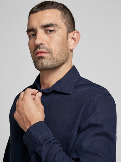 Jack & Jones Premium Vrijetijdsoverhemd met kentkraag, model 'RYDER' Donkerblauw - 3