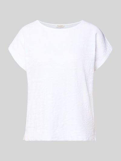 Marc O'Polo Loose Fit T-Shirt aus reiner Baumwolle Weiss 2