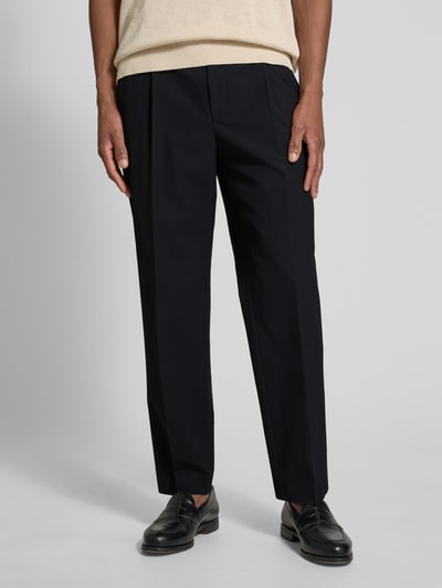 HUGO Slim Fit Anzughose mit Strukturmuster Modell 'Theodor' Black 4