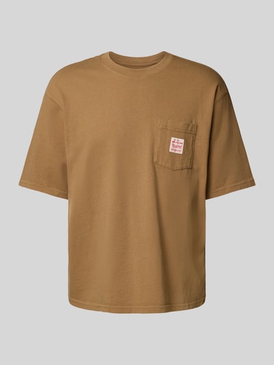 Levi's® T-Shirt mit Brusttasche Cognac 2