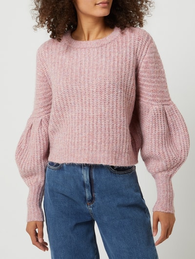 Only Cropped Pullover mit Woll-Anteil Modell 'Scala' Altrosa 4