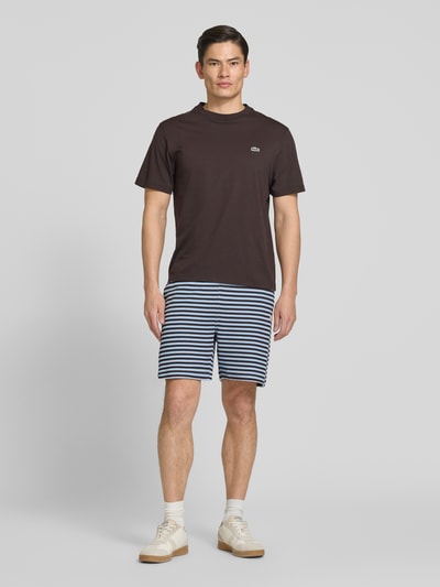 Lacoste Regular Fit Sweatshorts aus Baumwoll-Mix Marine 1