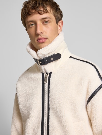 Redefined Rebel Regular fit jack van imitatiebont, model 'Angel' Offwhite - 3