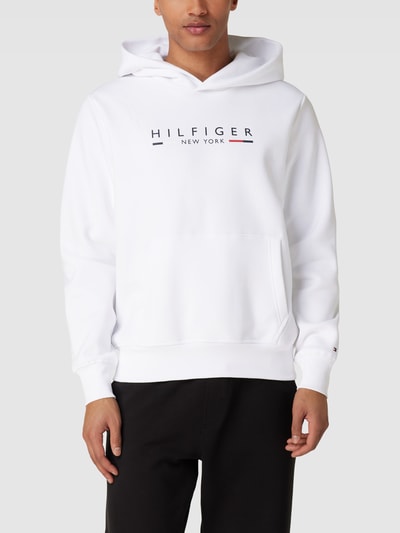 Tommy Hilfiger Bluza z kapturem z nadrukiem z logo Biały 4