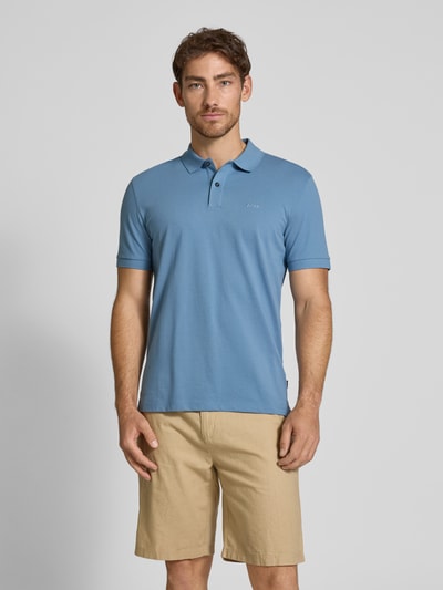 BOSS Koszulka polo o kroju regular fit z czystej bawełny model ‘PALLAS’ Niebieski 4
