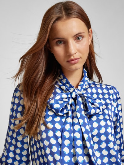 Rich & Royal Strikblouse met sportmanchetten Marineblauw gemêleerd - 3