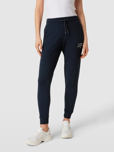 TOMMY HILFIGER Sweatpants mit Label-Print Marine 4