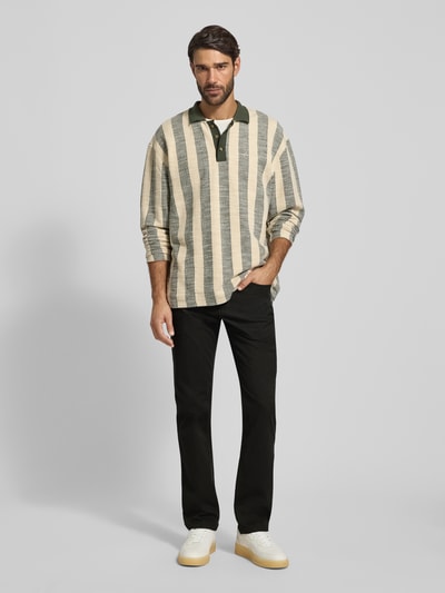 Christian Berg Men Stoffen broek met 5-pocketmodel Flessengroen - 1