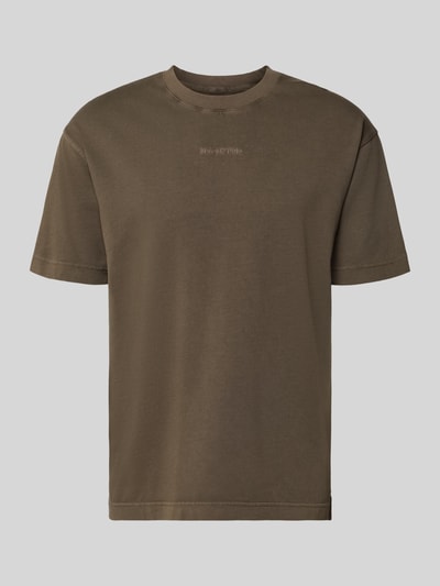 Produktfoto, Relaxed Fit T-Shirt aus reiner Baumwolle von Marc O'Polo, Optik: Unifarben, Passform: Relaxed-Fit, Label-Patch, Rundhals, Ärmelform: Kurzarm, Materialverarbeitung: Jersey, Material: Reine Baumwolle, Herren T-Shirt