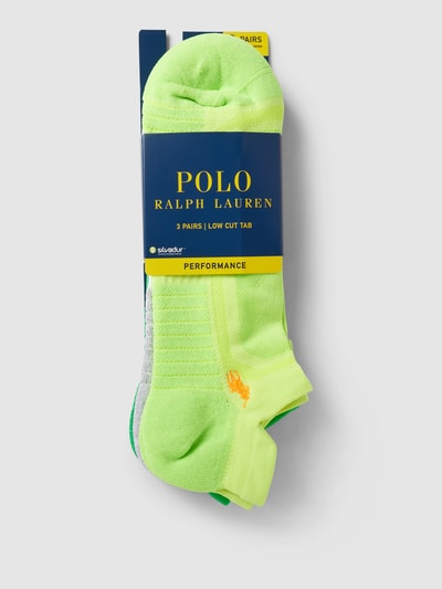 Polo Ralph Lauren Underwear Sneakersokken met logostitching, model 'ADVENTURE TECH' Neon groen - 3