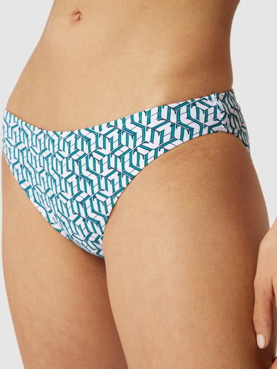 TOMMY HILFIGER Bikinibroekje met all-over logo Groen - 3