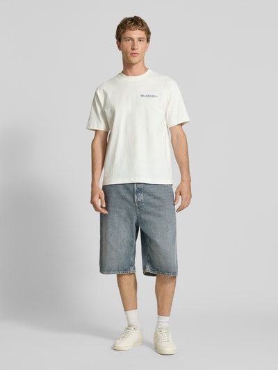 Marc O'Polo DENIM Relaxed Fit T-Shirt aus reiner Baumwolle Weiss 1