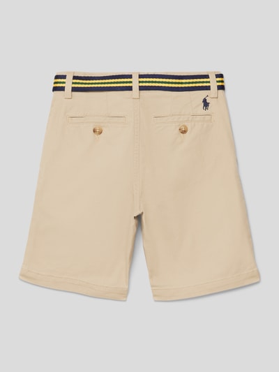 Polo Ralph Lauren Kids Bermudas mit Gürtel Modell 'BEDFORD' Beige 3