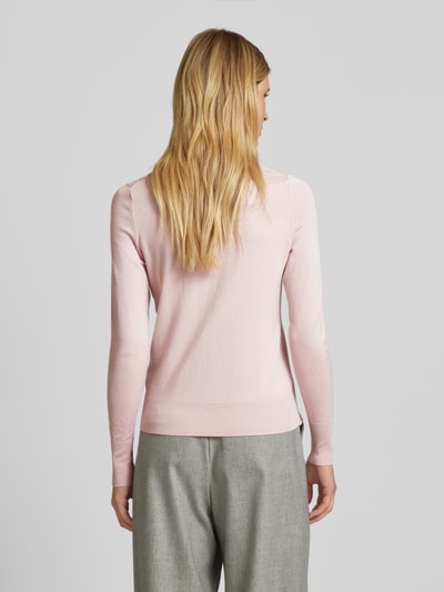 Christian Berg Woman Gebreide pullover met ribboorden Oudroze - 5