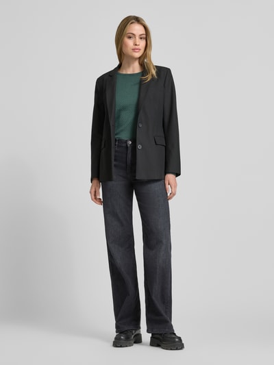 Vero Moda Regular Fit Strickpullover aus reiner Baumwolle Modell 'CARE' Dunkelgruen 1