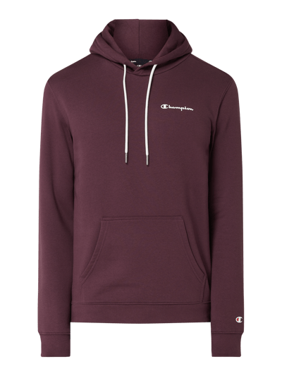 CHAMPION Bluza z kapturem o kroju comfort fit z logo Oberżynowy 2