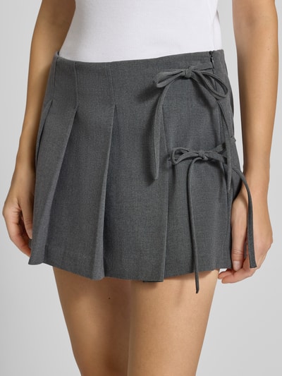 Only Uitlopende skort met viscose, model 'MELANIE' Antraciet gemêleerd - 3