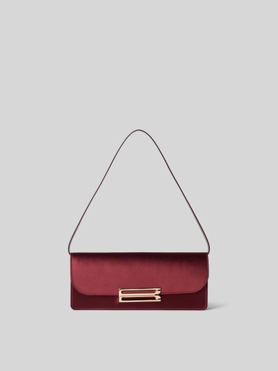 Victoria Beckham Henkeltasche mit Metallverschluss Modell 'D-TASCHE' Bordeaux 1