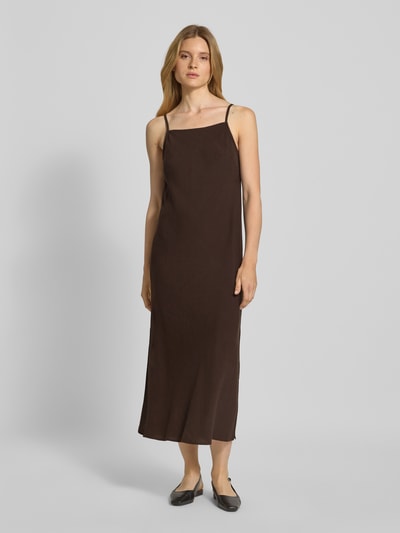 Someday Midikleid Viskose-Leinen-Mix Modell 'Qualeza' Black 4