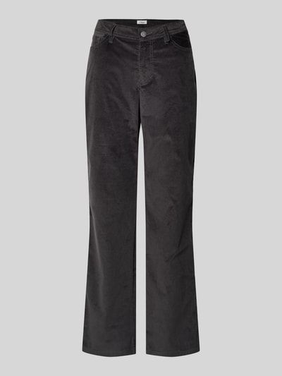 s.Oliver RED LABEL Regular fit corduroy broek met 5-pocketmodel Antraciet - 2