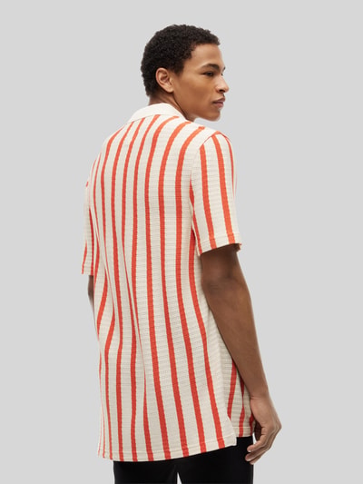 Tommy Hilfiger Relaxed Fit Poloshirt aus Lochstrick Orange 5