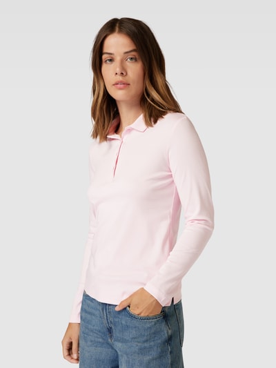 Christian Berg Woman Longsleeve mit Polokragen Hellrosa 3