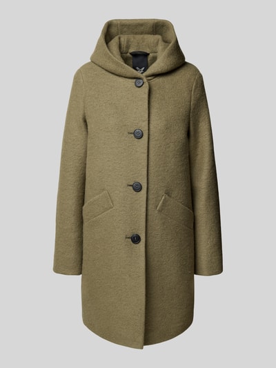 Fuchs Schmitt Wollen jas met capuchon Rietgroen - 2