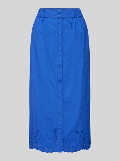 YAS Spódnica midi z listwą guzikową model ‘BIRA’ Królewski niebieski 2