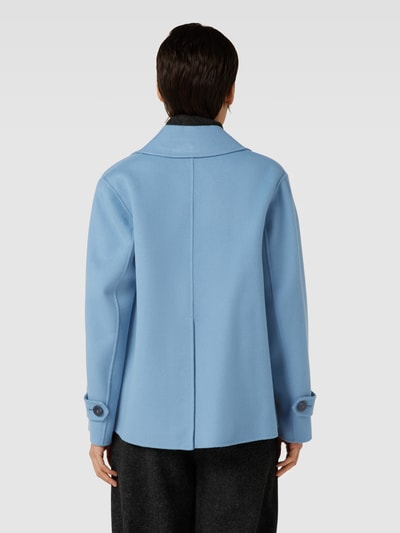 Weekend Max Mara Jacke aus Schurwoll-Mix mit Umlegekragen Hellblau 5